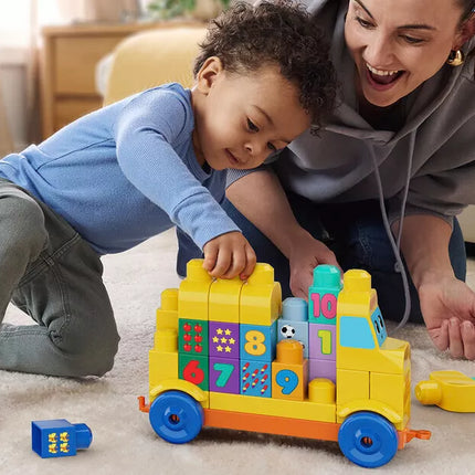 MEGA BLOKS konstravimo ir skaičiavimo autobusas (JKG34)