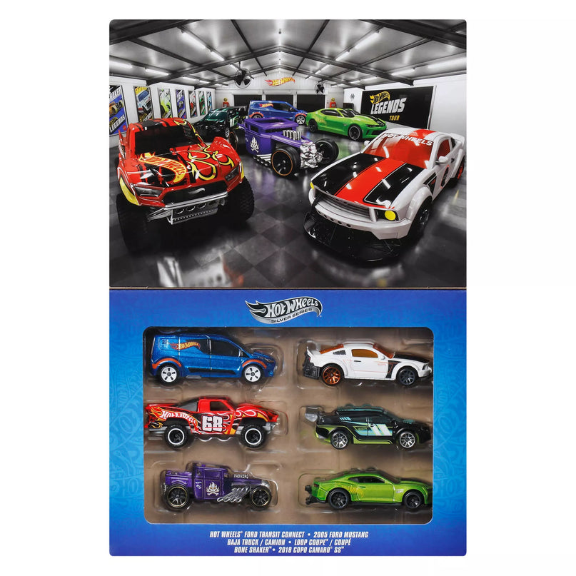 HOT WHEELS šešių legendinių automodeliukų rinkinys (JLB24)