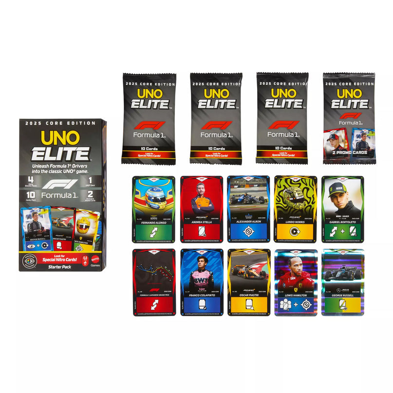 UNO ELITE F-1 kortos (Starter Pack) (JLV42)