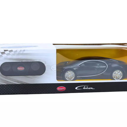 Bugatti Veyron Chiron 1:24 – juodas nuotolinio valdymo automobilis