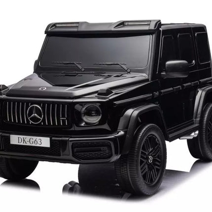 Akumuliatorinis automobilis vaikams Mercedes G63 XXL, juodos spalvos, 24 V