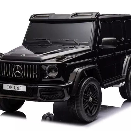 Akumuliatorinis automobilis vaikams Mercedes G63 XXL, juodos spalvos, 24 V