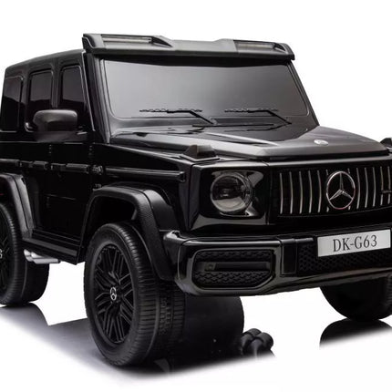 Akumuliatorinis automobilis vaikams Mercedes G63 XXL, juodos spalvos, 24 V