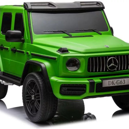 Akumuliatorinis automobilis vaikams Mercedes G63 XXL, žalios spalvos, 24 V