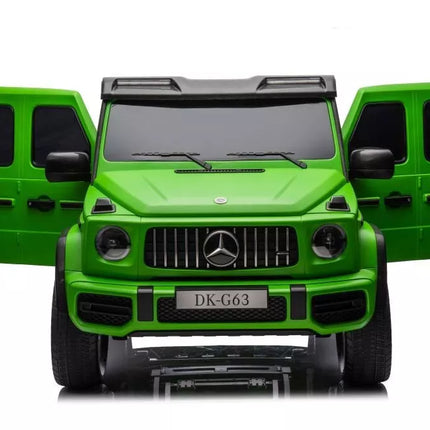 Akumuliatorinis automobilis vaikams Mercedes G63 XXL, žalios spalvos, 24 V
