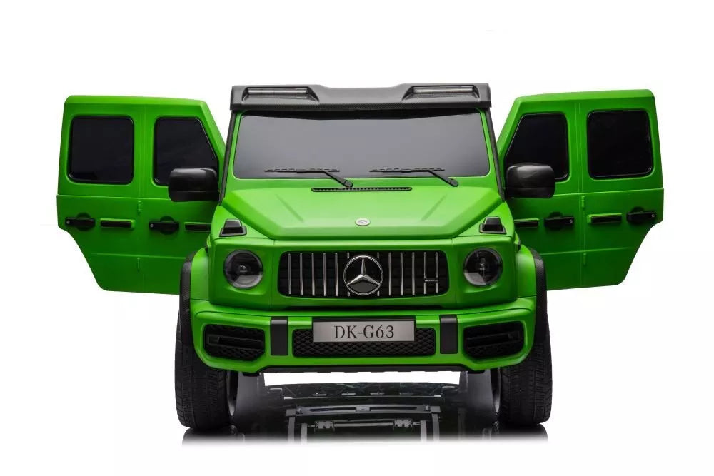 Akumuliatorinis automobilis vaikams Mercedes G63 XXL, žalios spalvos, 24 V