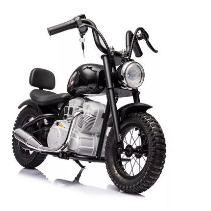 Akumuliatorinis motociklas A9902 36V juodos spalvos