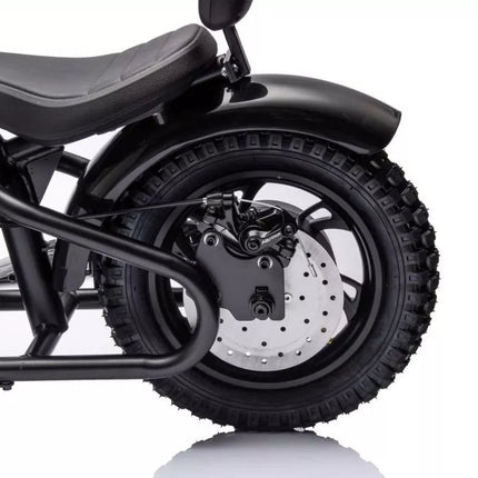 Akumuliatorinis motociklas A9902 36V juodos spalvos
