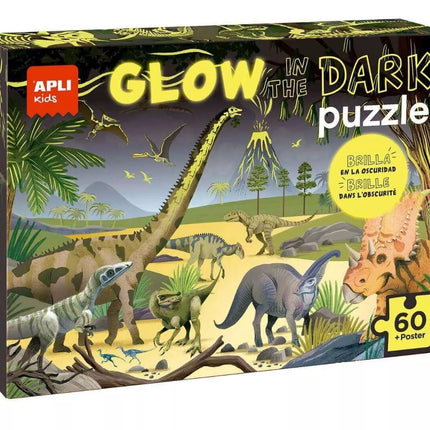 Tamsoje šviečianti dėlionė – Dinozaurai