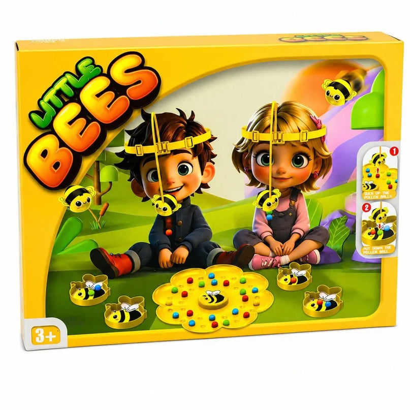 2 žaidėjų šeimos įgūdžių žaidimas su bitutėmis