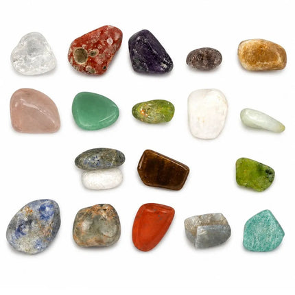 20 vnt. natūralių mineralų rinkinys vaikams
