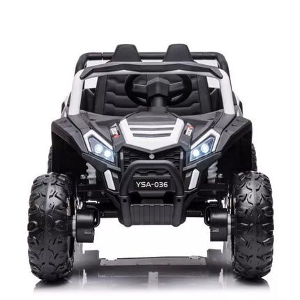 Akumuliatorinis automobilis YSA036 White 4×4 (baltos spalvos)