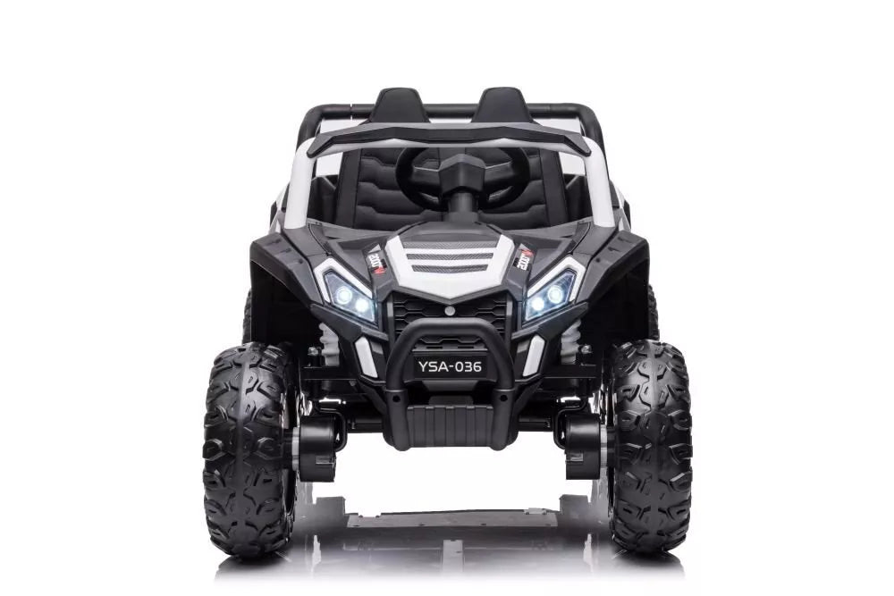 Akumuliatorinis automobilis YSA036 White 4×4 (baltos spalvos)