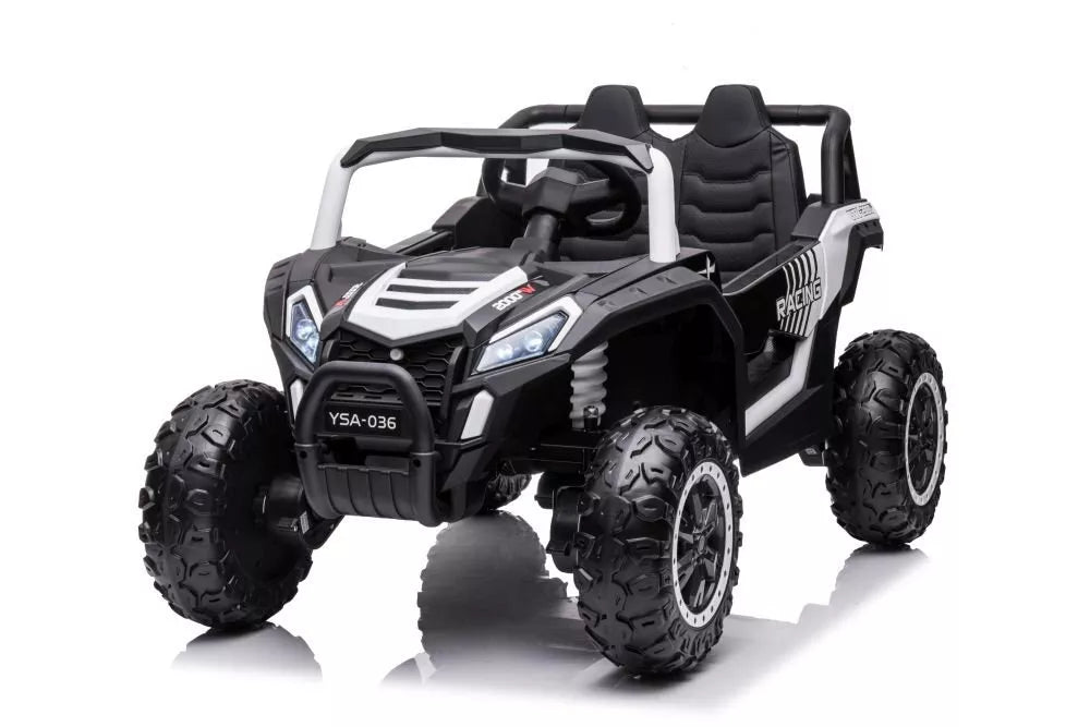Akumuliatorinis automobilis YSA036 White 4×4 (baltos spalvos)