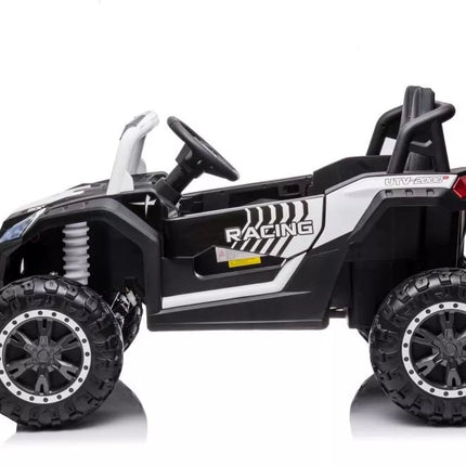 Akumuliatorinis automobilis YSA036 White 4×4 (baltos spalvos)