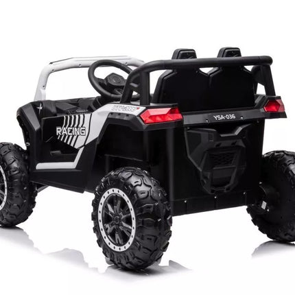 Akumuliatorinis automobilis YSA036 White 4×4 (baltos spalvos)