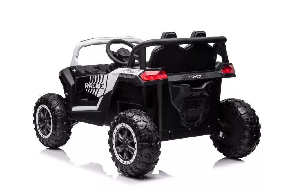 Akumuliatorinis automobilis YSA036 White 4×4 (baltos spalvos)