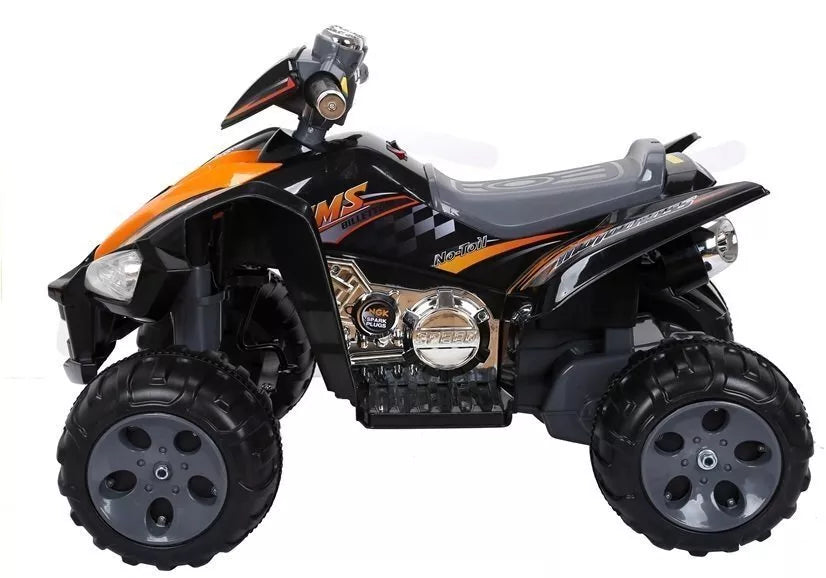 Medium Quad Juodas – elektrinis keturratis vaikams