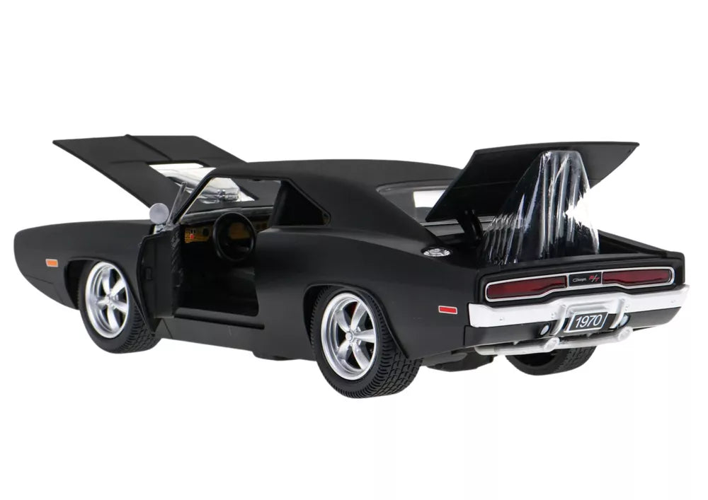 Dodge Charger R/T RC 1:16 juodas sportinis automobilis