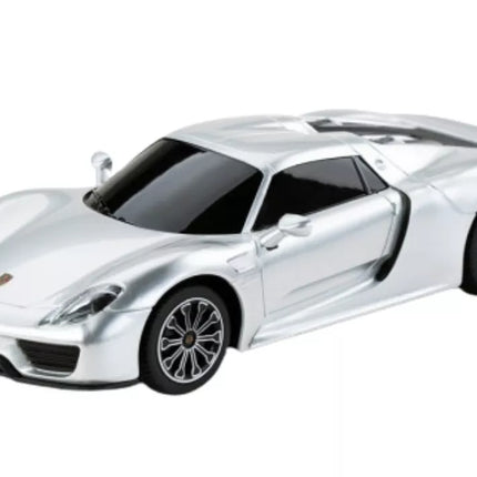 Porsche 918 Spyder RC 1:24 sidabrinis sportinis automobilis