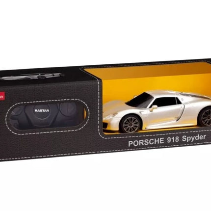 Porsche 918 Spyder RC 1:24 sidabrinis sportinis automobilis