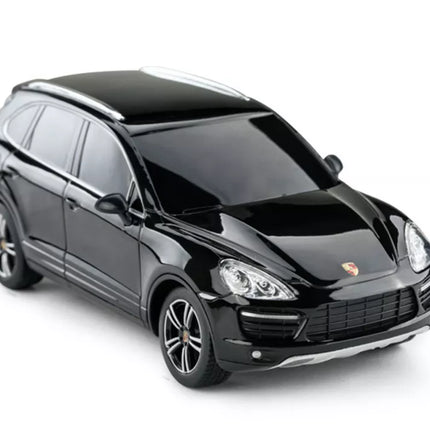 Porsche Cayenne Turbo RASTAR RC 1:24 juodas visureigis