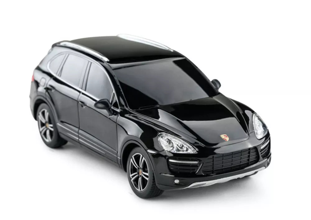 Porsche Cayenne Turbo RASTAR RC 1:24 juodas visureigis