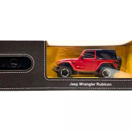 JEEP Wrangler JL Rubicon RC 1:24 – Raudonas bekelės automobilis