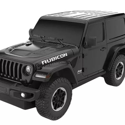 JEEP Wrangler JL Rubicon RC 1:24 juodas bekelės automobilis