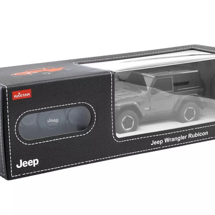 JEEP Wrangler JL Rubicon RC 1:24 juodas bekelės automobilis