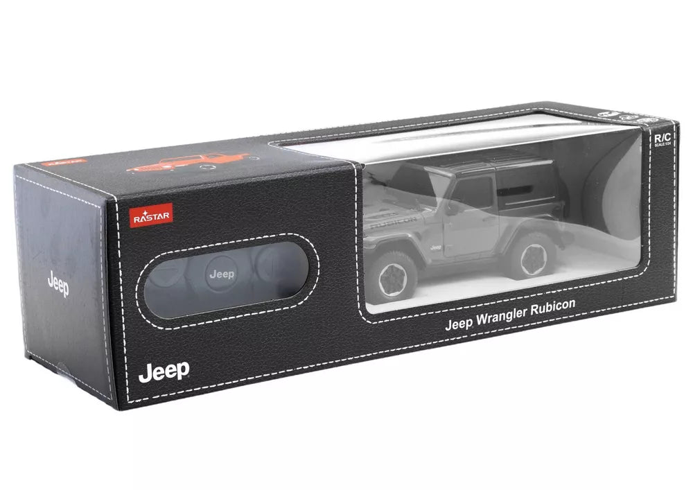 JEEP Wrangler JL Rubicon RC 1:24 juodas bekelės automobilis