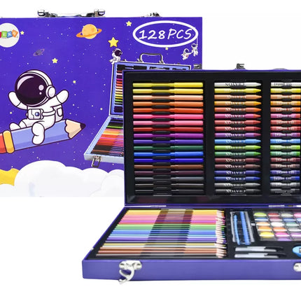 Meninis rinkinys vaikams lagamine su astronautu, 128 vnt.