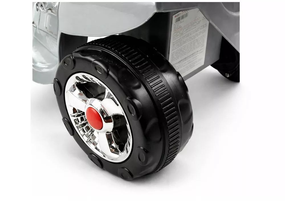Sidabrinis vaikiškas elektrinis motociklas HC8051