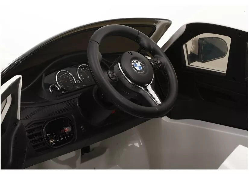 BMW X6 Baltas – vaikiškas elektrinis automobilis