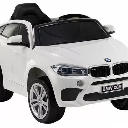 BMW X6 Baltas – vaikiškas elektrinis automobilis