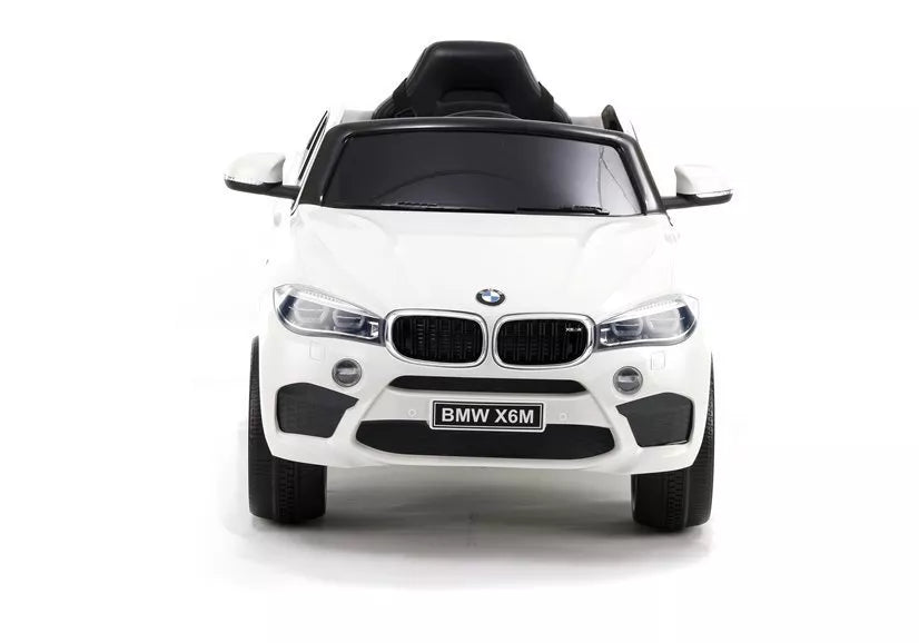 BMW X6 Baltas – vaikiškas elektrinis automobilis