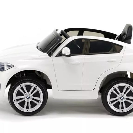 BMW X6 Baltas – vaikiškas elektrinis automobilis