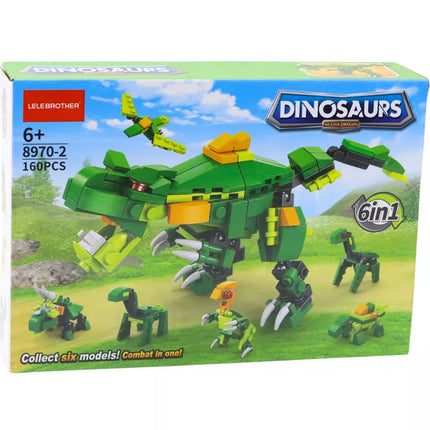 Statybinių kaladėlių rinkinys dinozaurų tema