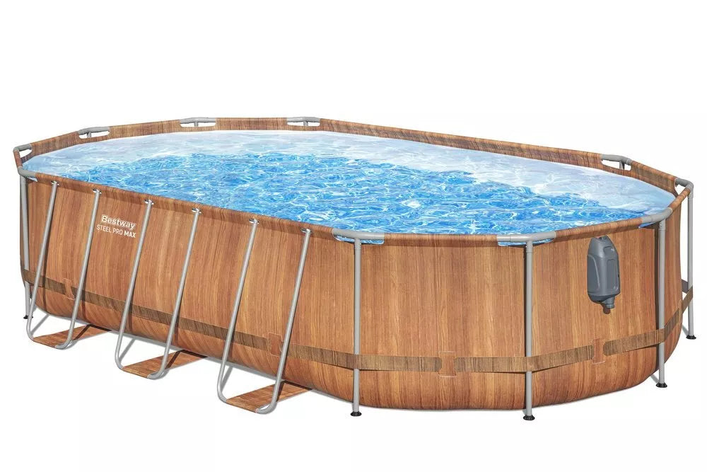 Bestway Power Steel stačiakampis karkasinis baseinas 610 x 366 x 122 cm