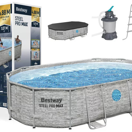 Bestway stačiakampis karkasinis baseinas 427 x 250 x 100 cm