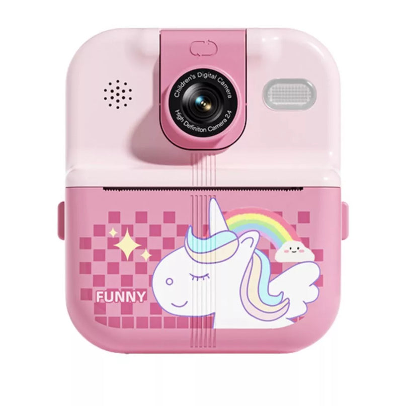 Momentinis fotoaparatas su terminiu spausdintuvu „Unicorn Pink“