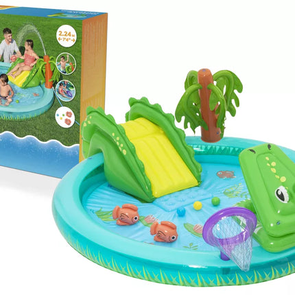 Bestway „Crocodile“ pripučiamas vandens žaidimų centras