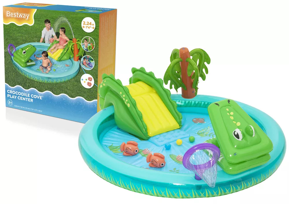 Bestway „Crocodile“ pripučiamas vandens žaidimų centras