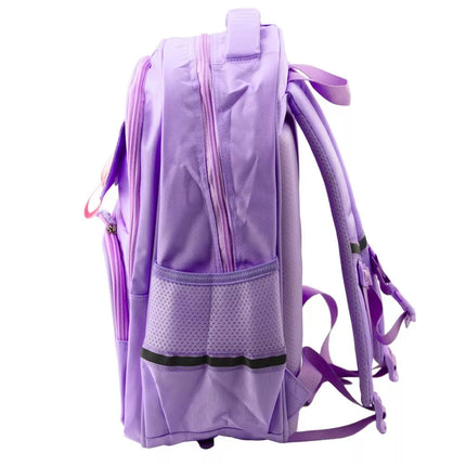 Violetinė mokyklinė kuprinė su katinu ir atšvaitais, 20 l