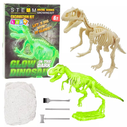 Edukacinis archeologijos rinkinys „Glowing Dinosaur Skeleton“