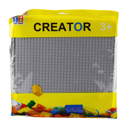 Pilka statybinė plokštė blokeliams 25,5 x 25,5 cm