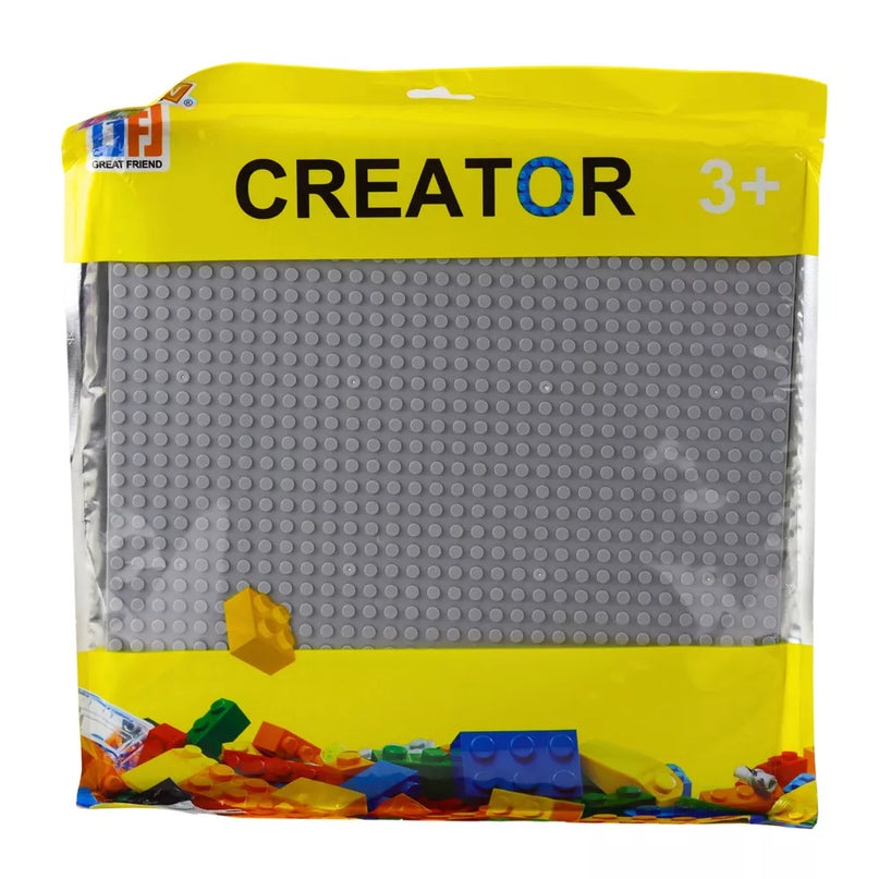 Pilka statybinė plokštė blokeliams 25,5 x 25,5 cm