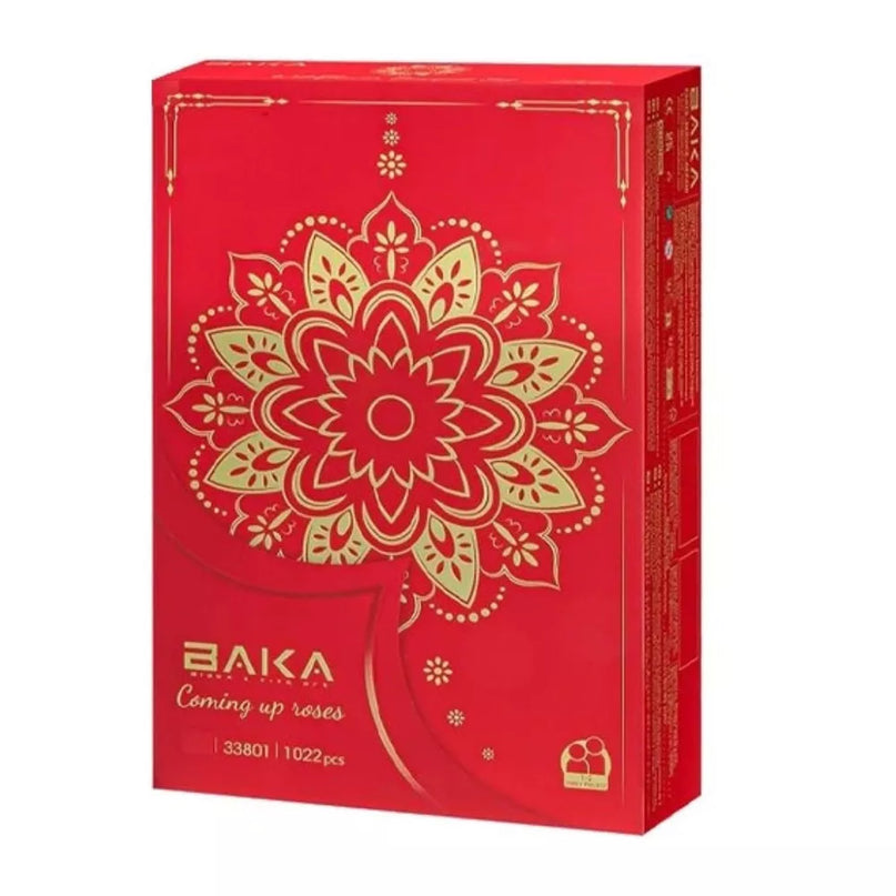 Konstruktorius rožių puokštė vazoje 1022 vnt.