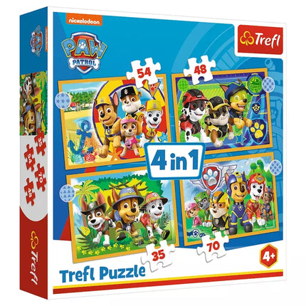 Dėlionė 4in1 Paw Patrol
