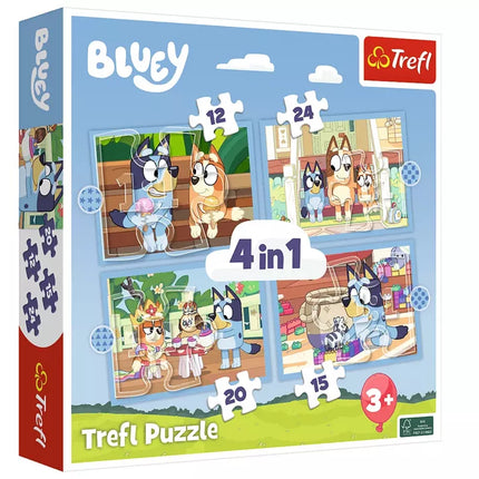 Dėlionės 4in1 „Bluey ir jos pasaulis“
